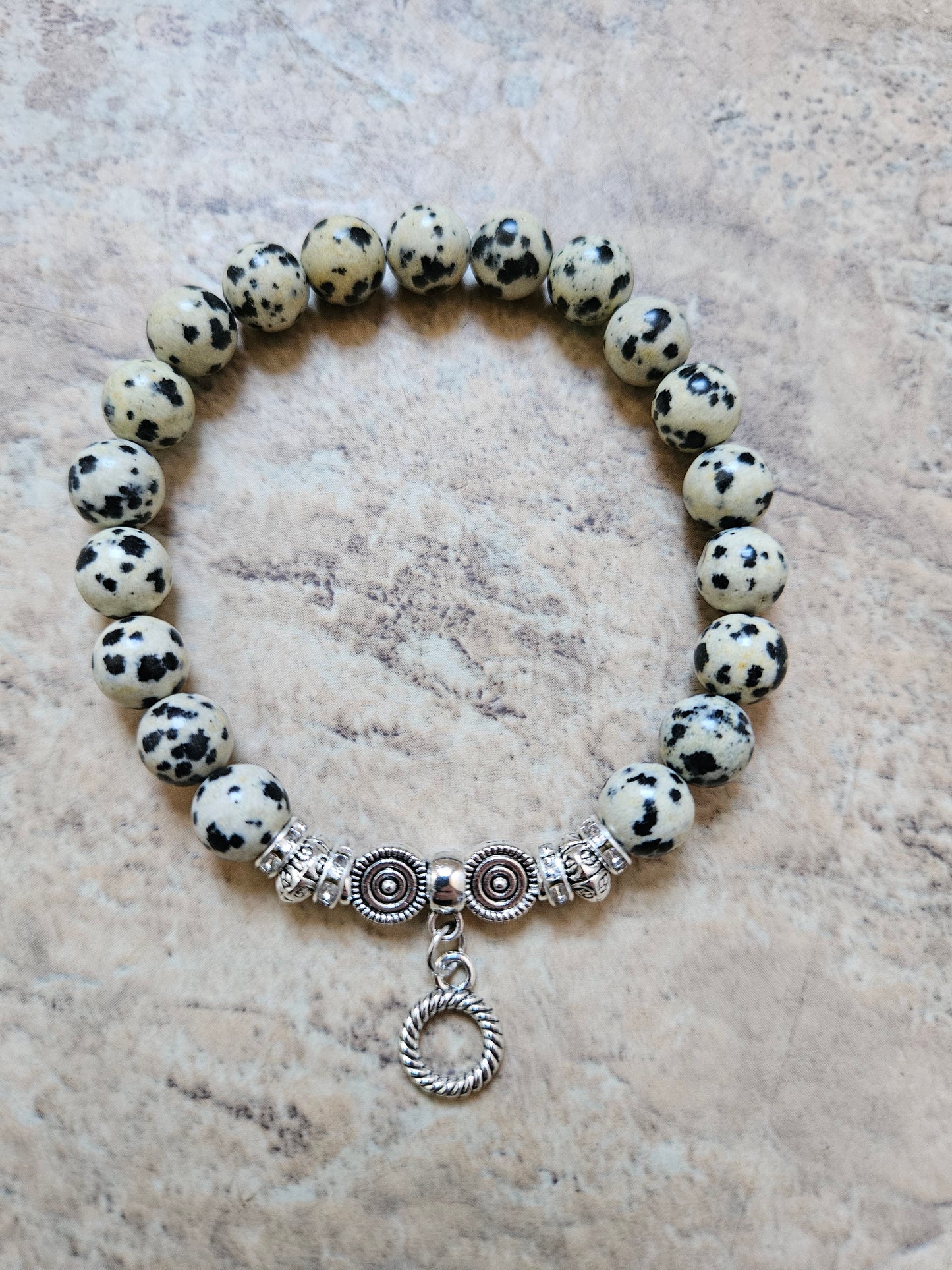 Dalmation Jasper Protective Crystal Bracelet