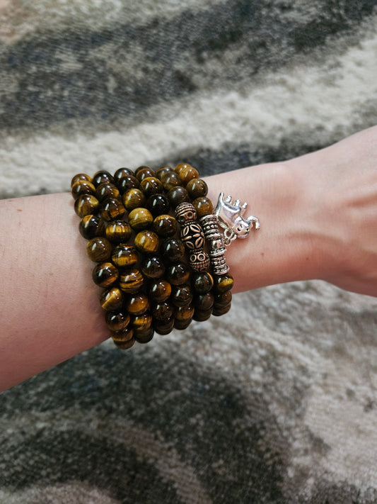 Tiger's Eye Grounding and Protection Bracelet