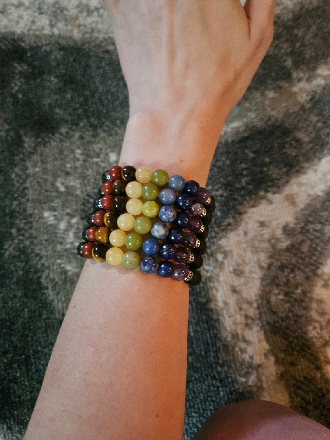 7 Crystal Chakra Balancing Energy Bracelet