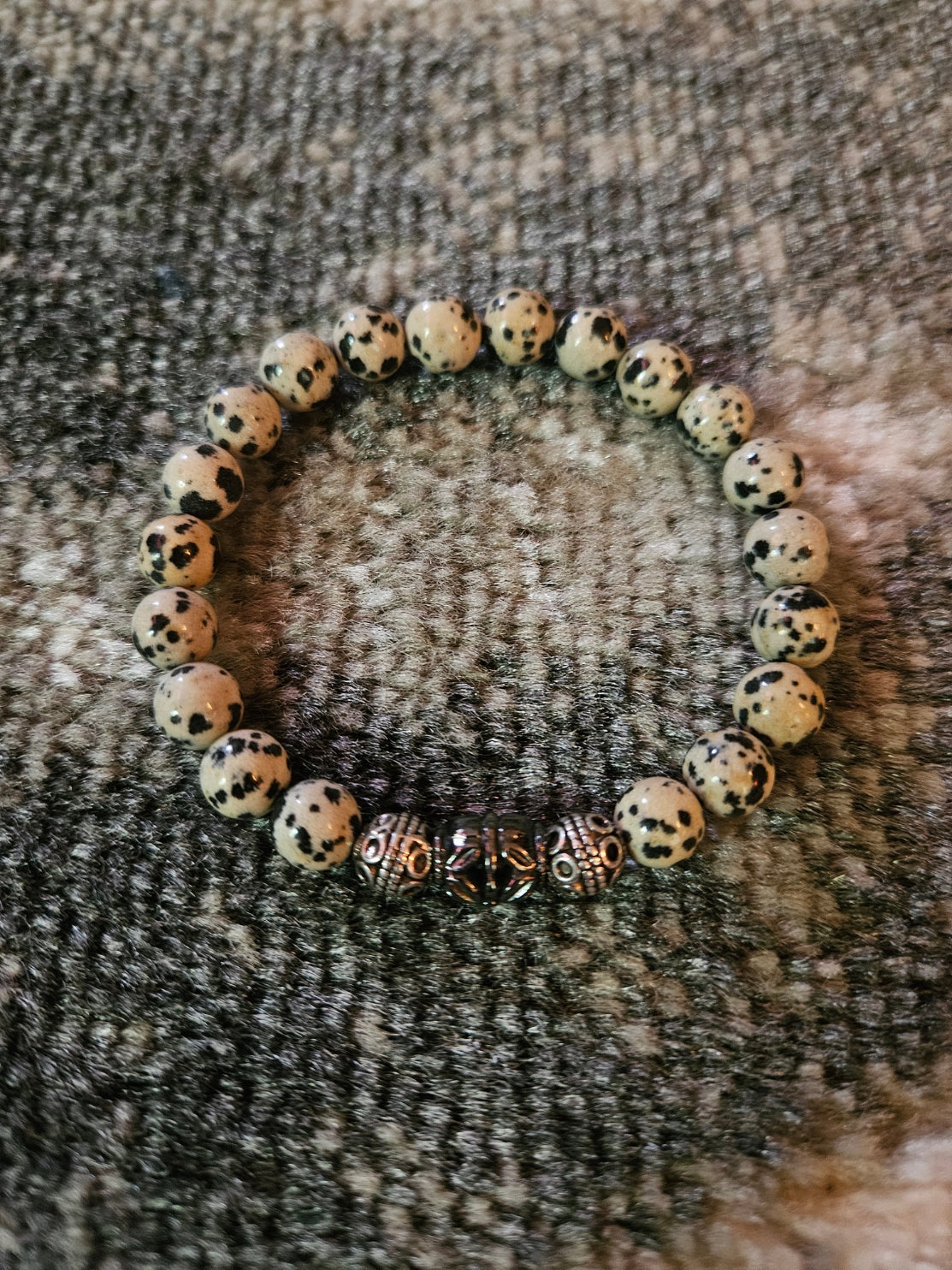 Dalmation Jasper Protective Crystal Bracelet