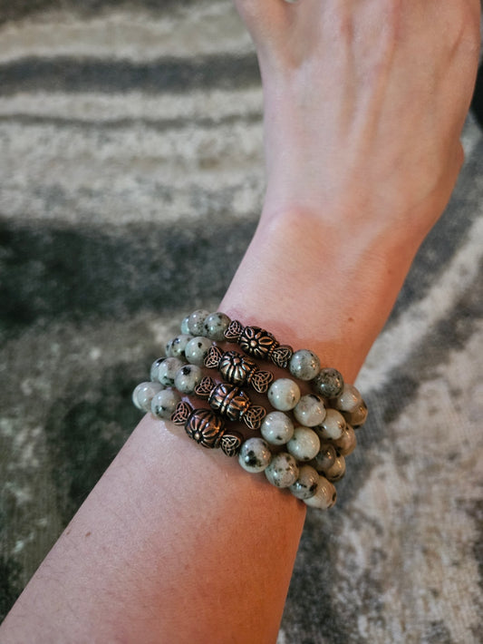 Kiwi Jasper Uplifting Energy Bracelet