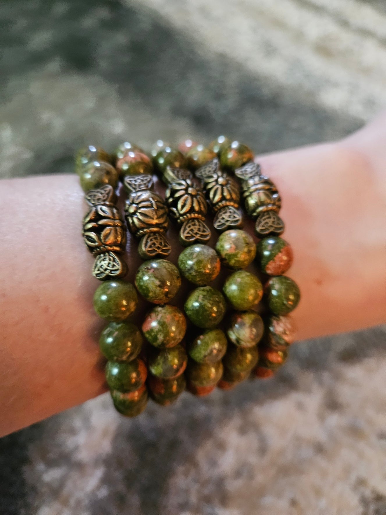 Unakite Confidence Boosting Energy Bracelet