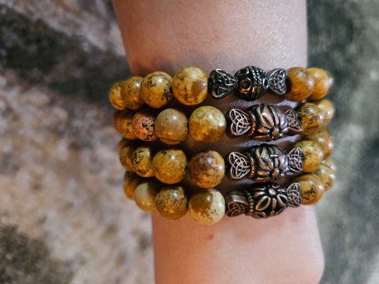 Picture Jasper Grounding and Healing Energy Bracelet